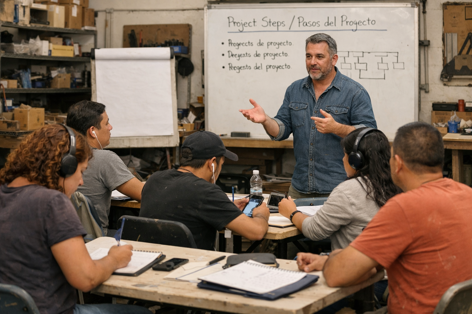 Workshop mit Live-Übersetzung